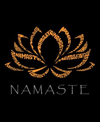 Plus Size Namaste Word Art V-Neck T-Shirt