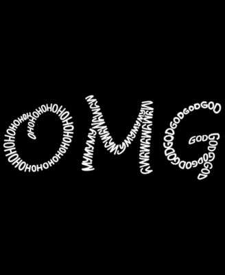 Plus Size OMG Word Art V-Neck T-Shirt