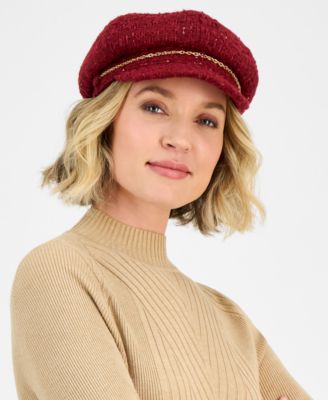 Sequin and Shine Newsboy Cap, Macy's Exclusive 