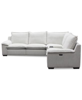 Borsi 5-Pc. Sectional with 3 Power Recliners & 1 Console, Exclusive at Macy's