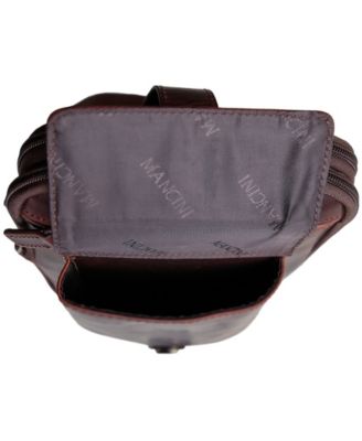 Men's Leather Crossbody Organizer Bag