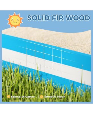 Kids box, Wooden Pit w/ 4 Corner Seats, Bottom Liner