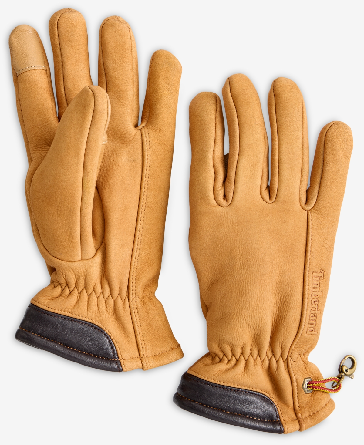 Timberland Men's Winter Hill Nubuck Leather Gloves In Yellow