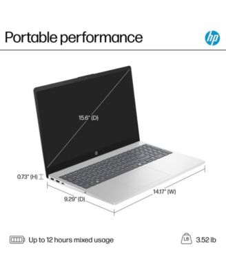 15.6″ HD Touchscreen Laptop Bundle, AMD Ryzen 5 7520U, 8GB RAM, 256GB SSD, for Student and Home Use w/AUX HDMI Cable, Webroot Antivirus, 2-Year Warranty