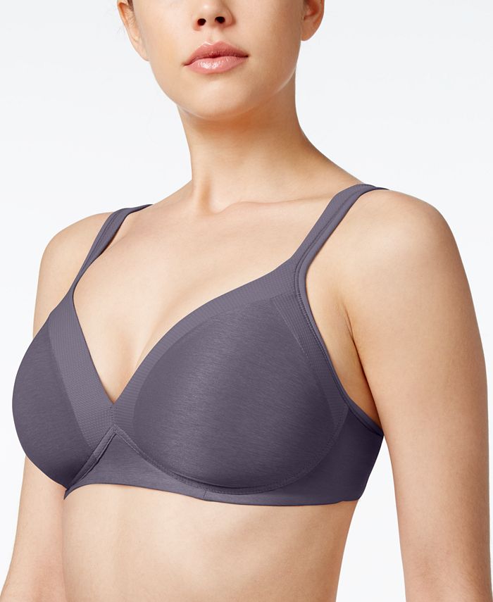 Olga by Warners GM2281A Play It Cool Wirefree Bra Size 44c Black Gray for  sale online