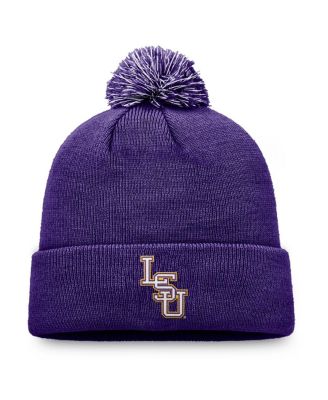 Top of the World - Men's Purple LSU Tigers Team Logo Cuffed Knit Pom with Hat