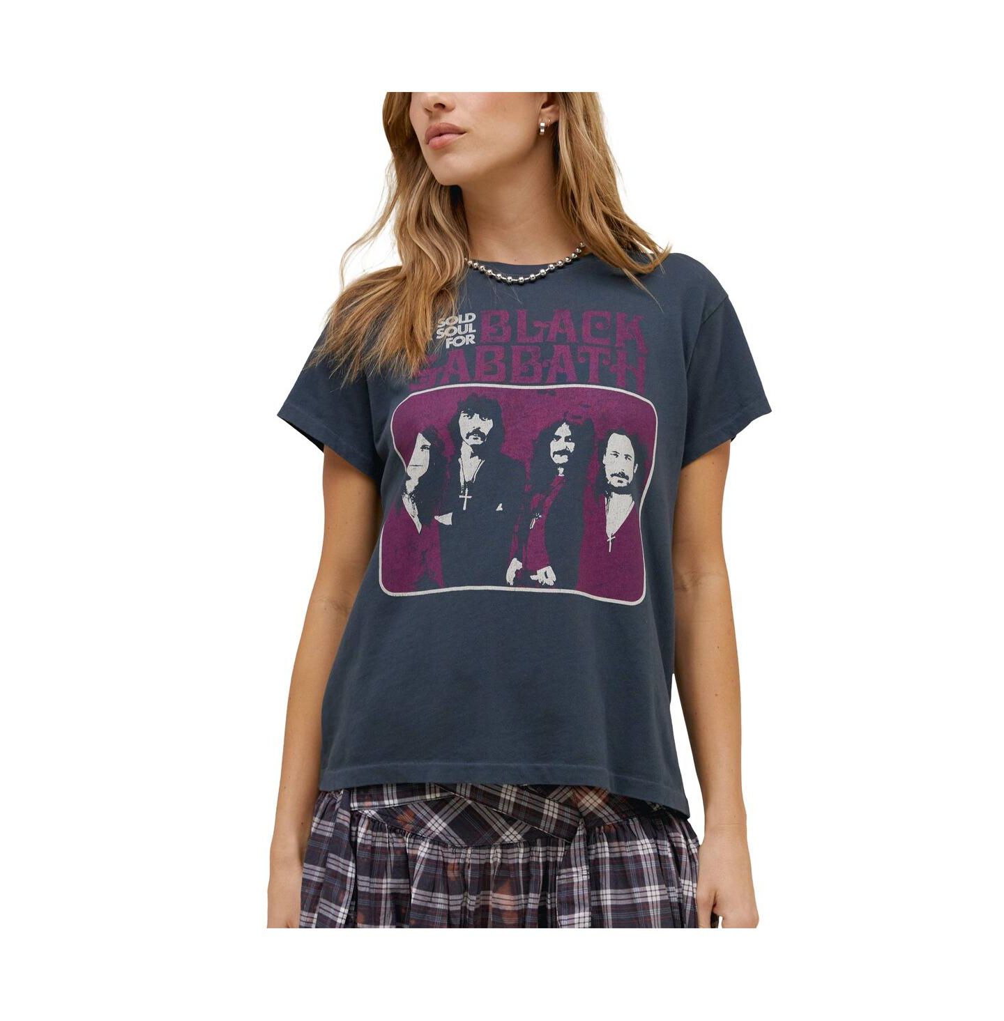 Женская футболка Daydreamer Charcoal Black Sabbath Tour Graphic — фото 2