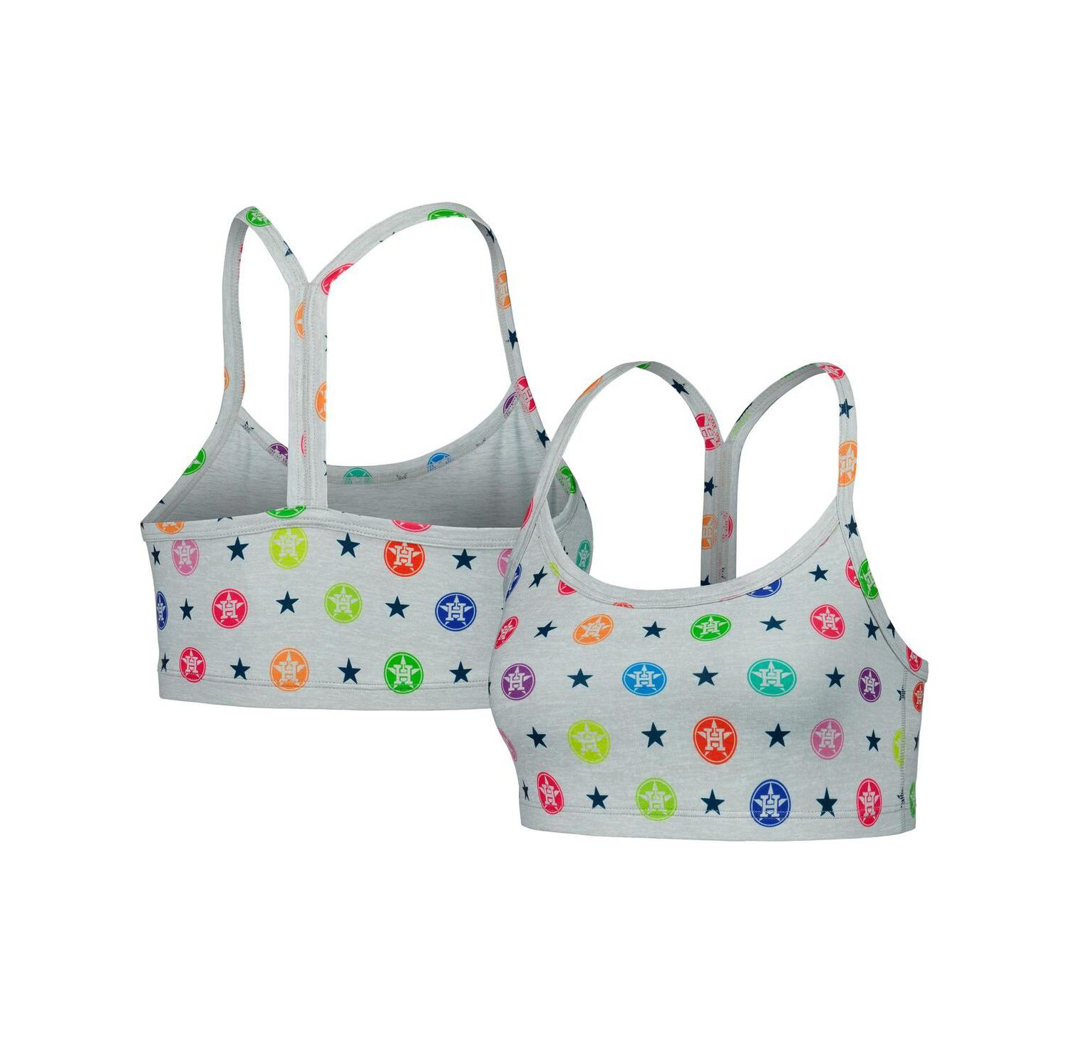 Women's Gray Houston Astros TLC Rainbow Bra