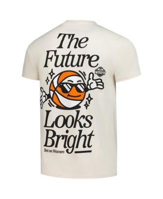 Men's and Women's Angel Reese Cream Chicago Sky The Future Looks Bright T-Shirt