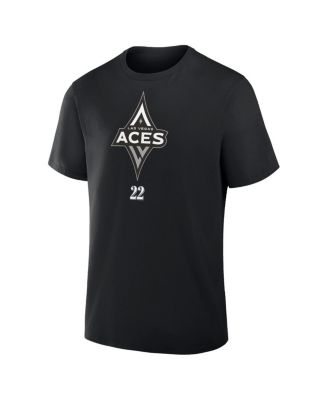 Men's A'ja Wilson Black Las Vegas Aces In The Paint Name Number T-Shirt