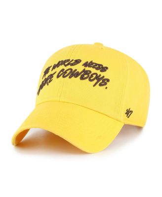 '47 Brand - Men's Gold Wyoming Cowboys clean up Adjustable Hat