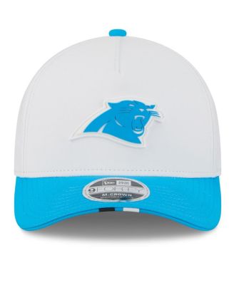 Men's White/Blue Carolina Panthers 2025 NFL Training Camp A-Frame 9FORTY Adjustable Hat