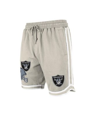 Men's Light Beige Las Vegas Raiders Stone Multi Patch Shorts