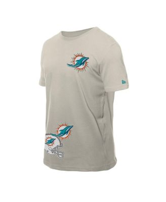 Men's Light Beige Miami Dolphins Multi Patch T-Shirt