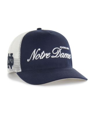 '47 Brand - Men's and Women's Navy Notre Dame Fighting Irish Contemporary Basics Foundation Trucker Hitch Adjustable Hat