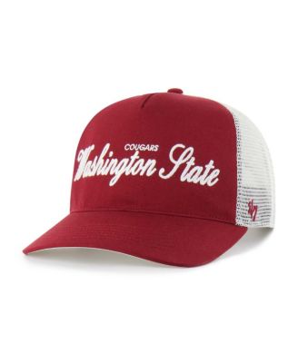 Men's and Women's Crimson Washington State Cougars Contemporary Basics Foundation Trucker Hitch Adjustable Hat