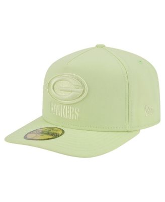 New Era - Men's Light Green Bay Packers Color Pack A-Frame 59FIFTY Fitted Hat