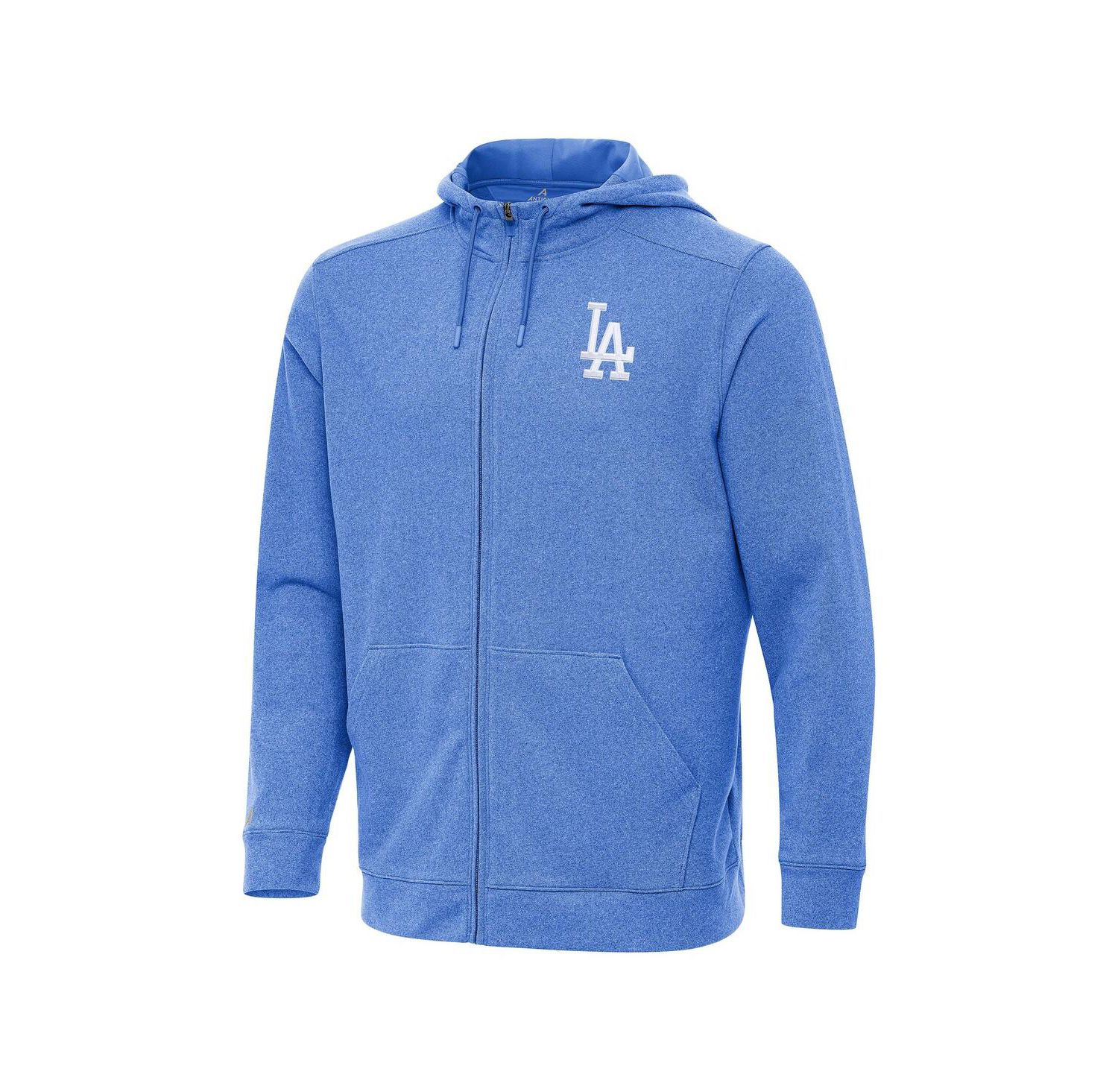 Men's Heather Royal Los Angeles Dodgers Effortless Full-Zip Hooded Jacket