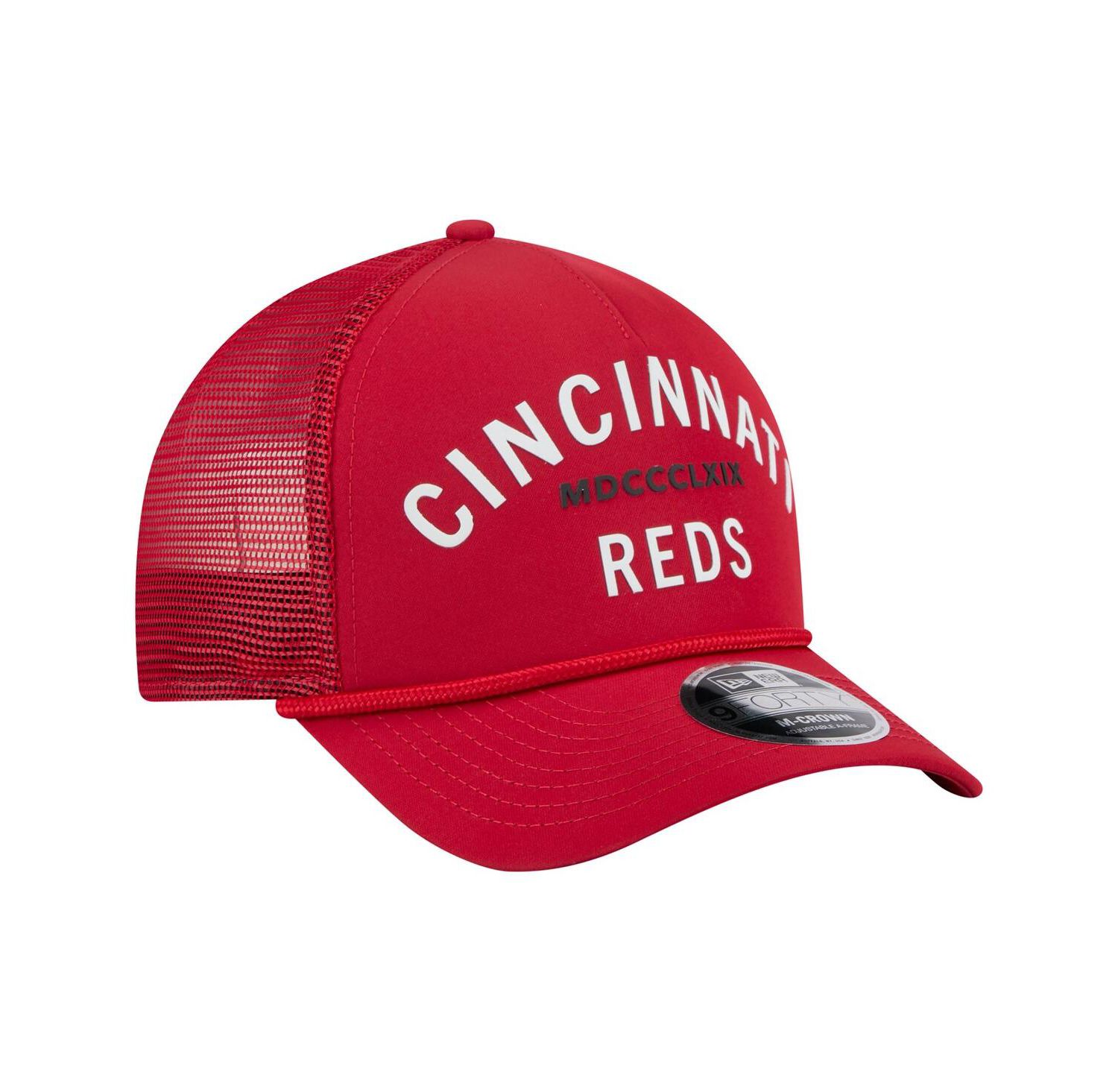 Men's Red Cincinnati Reds Minimalist 9FORTY A-Frame Adjustable Hat