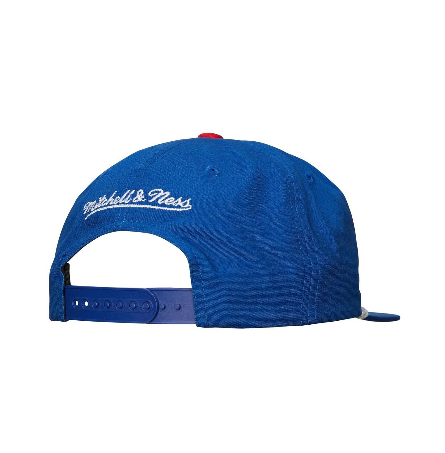Мужская кепка Mitchell & Ness Blue New York Rangers Ascend Deadstock Snapback Hat — фото 2