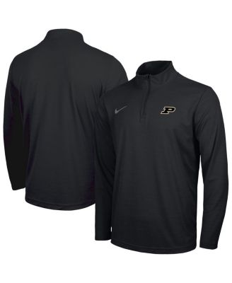 Nike - Men's Black Purdue Boilermakers Intensity Performance Quarter-Zip Pullover Sweatshirt
