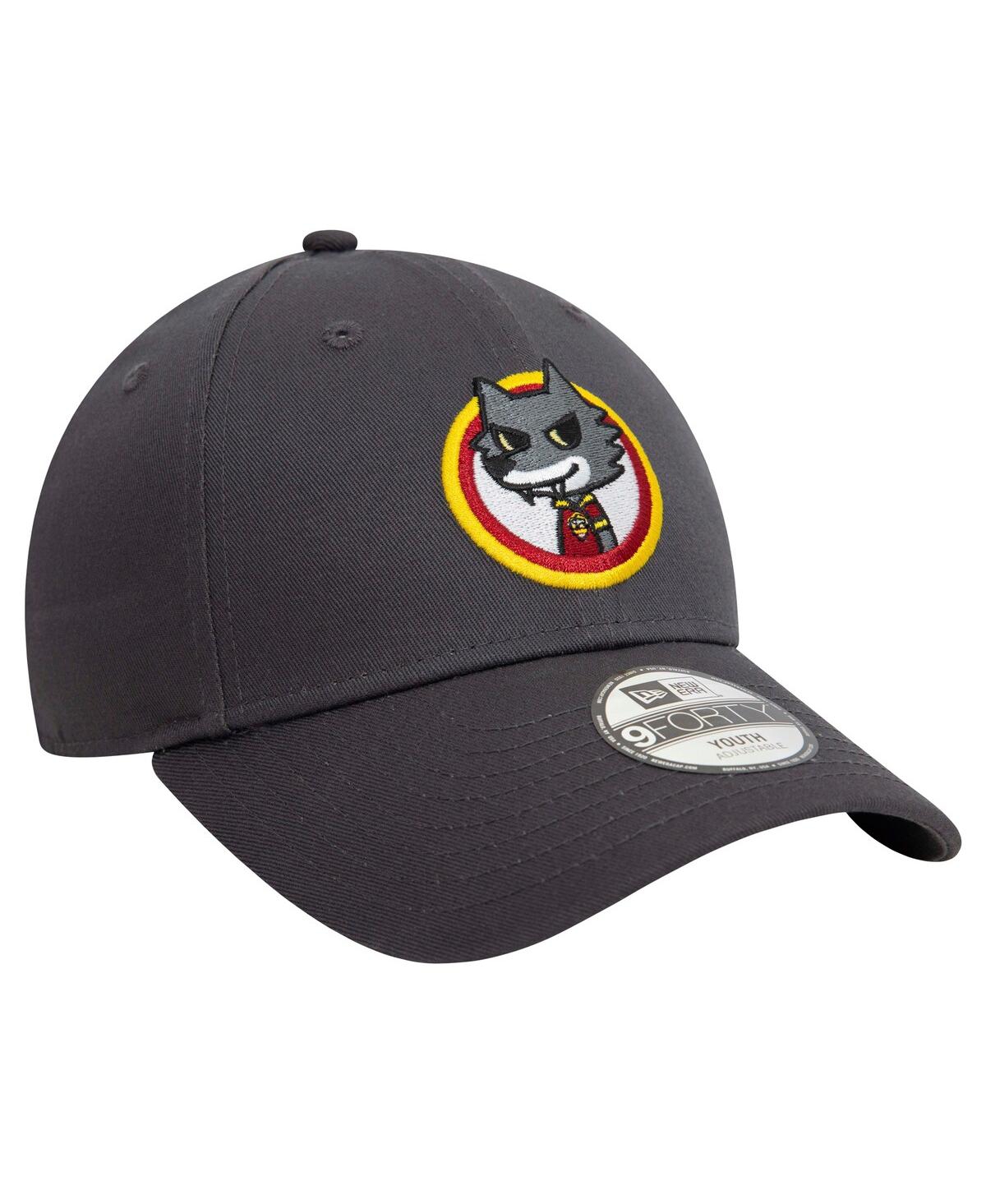 New Era Big Boys And Girls Gray As Roma Romolo 9forty Adjustable Hat In Gray
