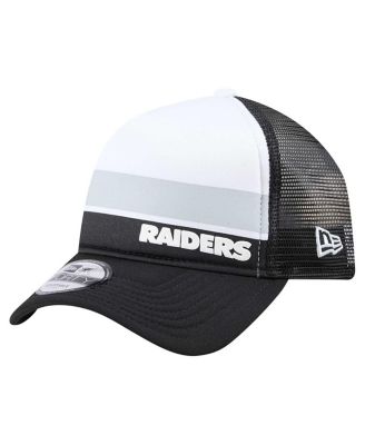 Big Boys and Girls Black Las Vegas Raiders Sport Night Color Block 9FORTY A-Frame Trucker Adjustable Hat