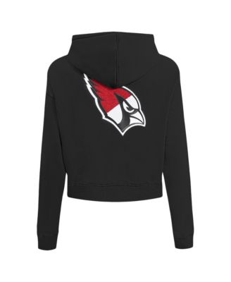 Women's Black Arizona Cardinals Split Logo Full-Zip Hoodie