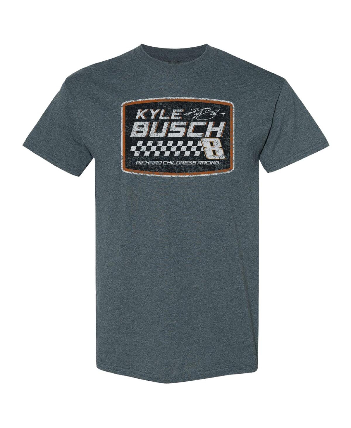 Richard Childress Racing Team Collection Men's Heather Navy Kyle Busch Vintage T-shirt In Blue