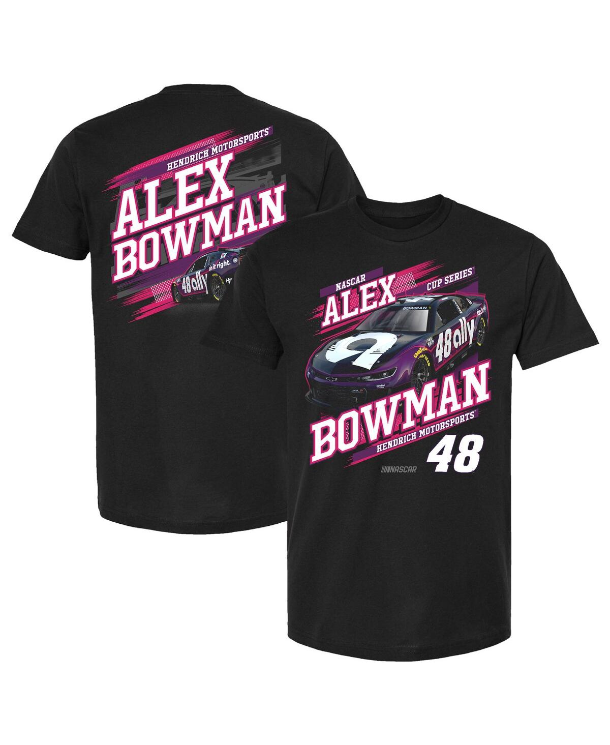 Hendrick Motorsports Team Collection Men's Black Alex Bowman Ally Car T-shirt In Black