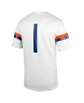 Men's 1 White Virginia Cavaliers Untouchable Football Jersey