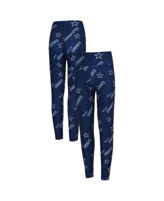 Concepts Sport - Women's Sport Navy Dallas Cowboys Breakthrough Allover Print Knit Sleep Leggings