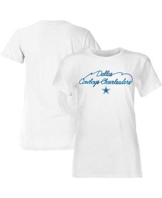 Dallas Cowboys - Women's White Thunderstruck Foil T-Shirt