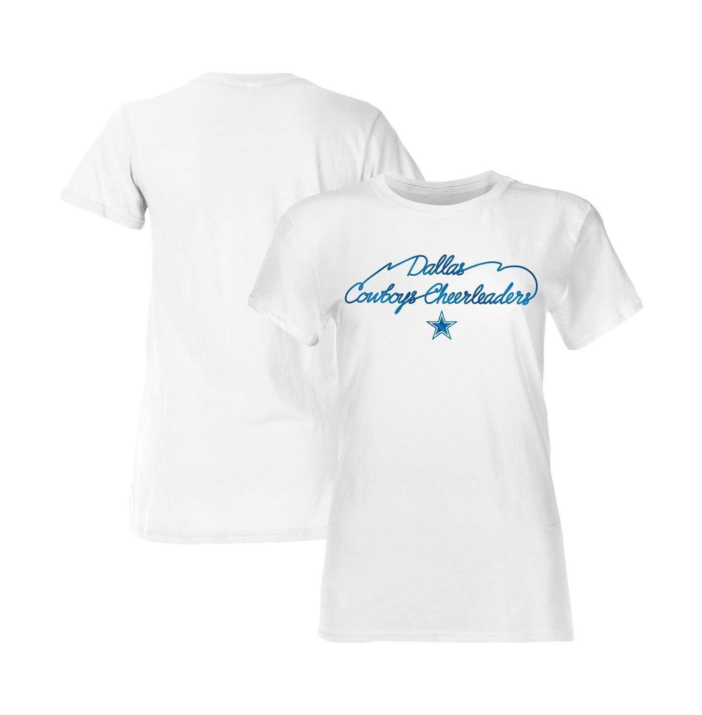 Женская футболка Dallas Cowboys White Thunderstruck Foil — фото 1