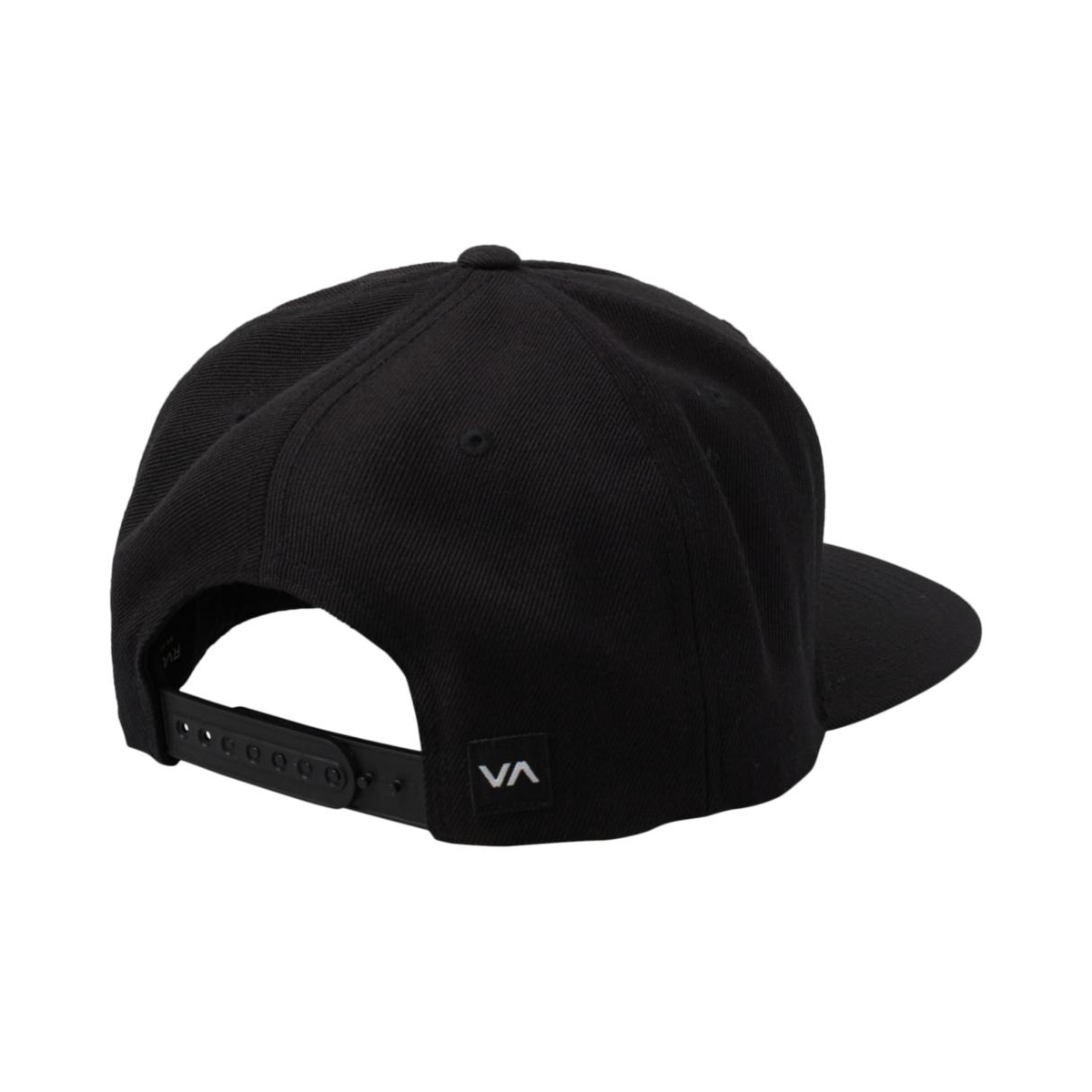 Rvca Men's Black Commonwealth Snapback Hat In Black