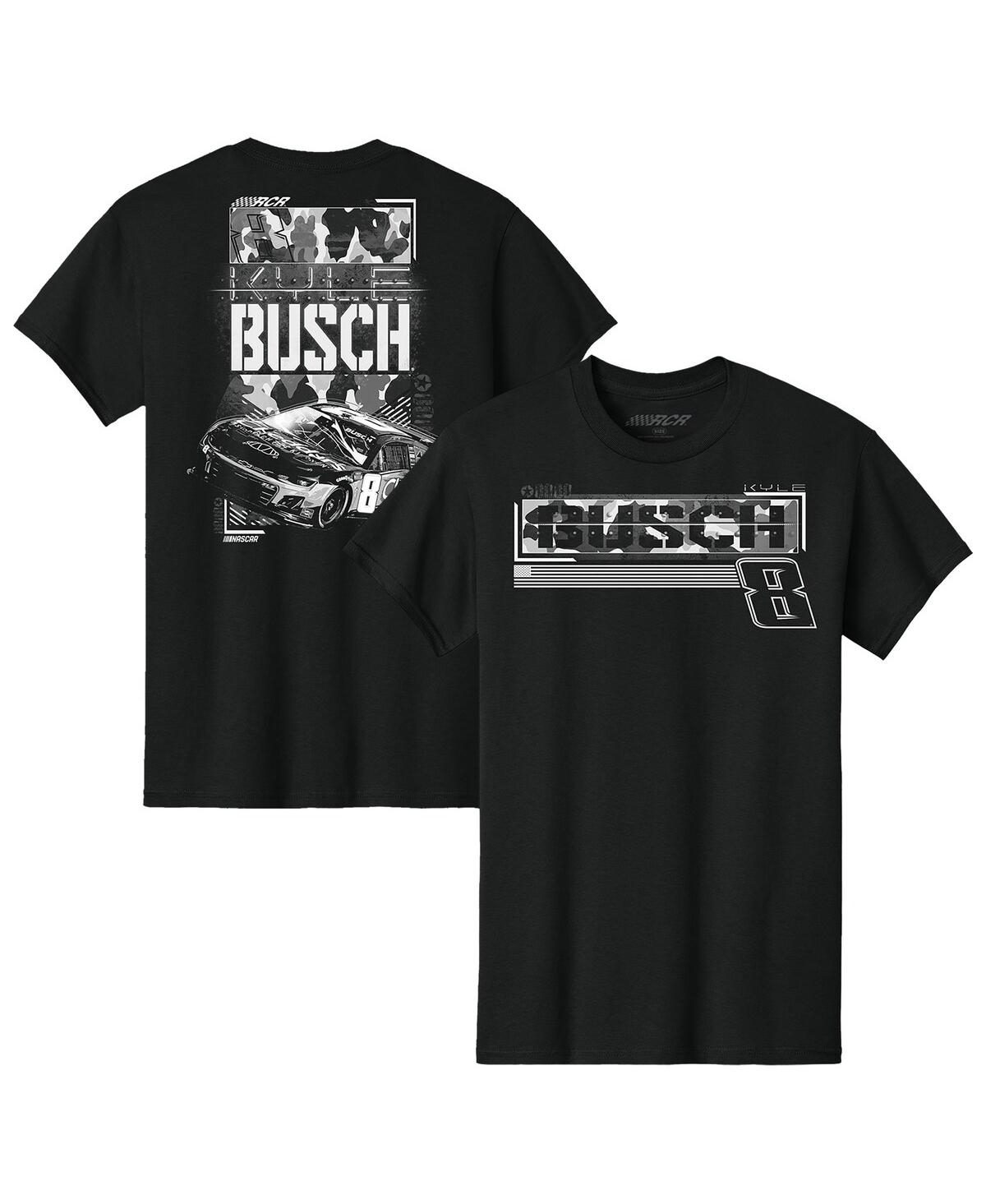 Richard Childress Racing Team Collection Men's Black Kyle Busch Cheddar's Tonal T-shirt In Black