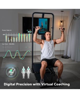 Gym Monster Smart Home Gym, Multifunctional Strength Training Machine, Smith Machine Power Cage Workout Station