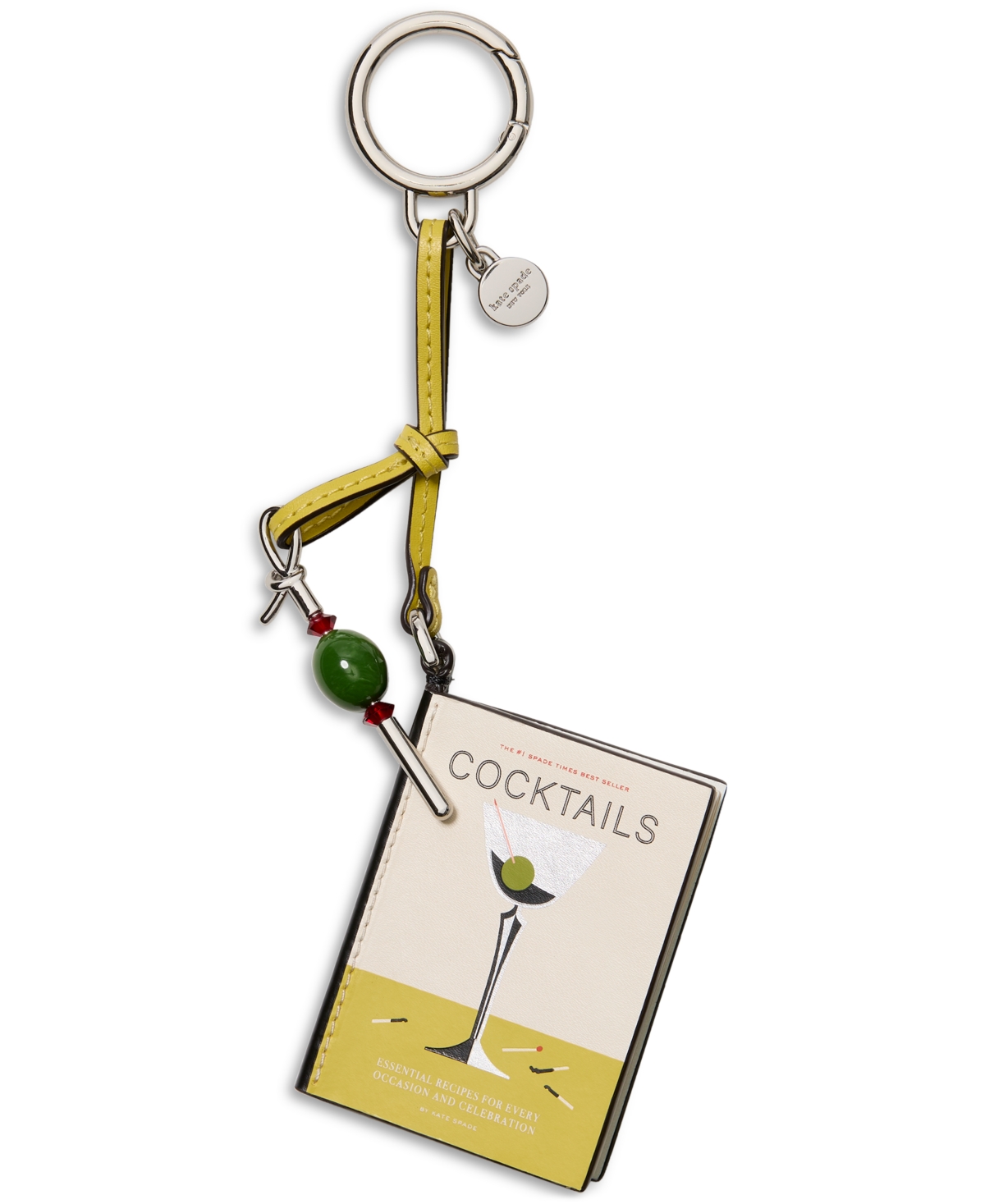 Kate Spade Charmed Leather Cocktail Book Bag Charm