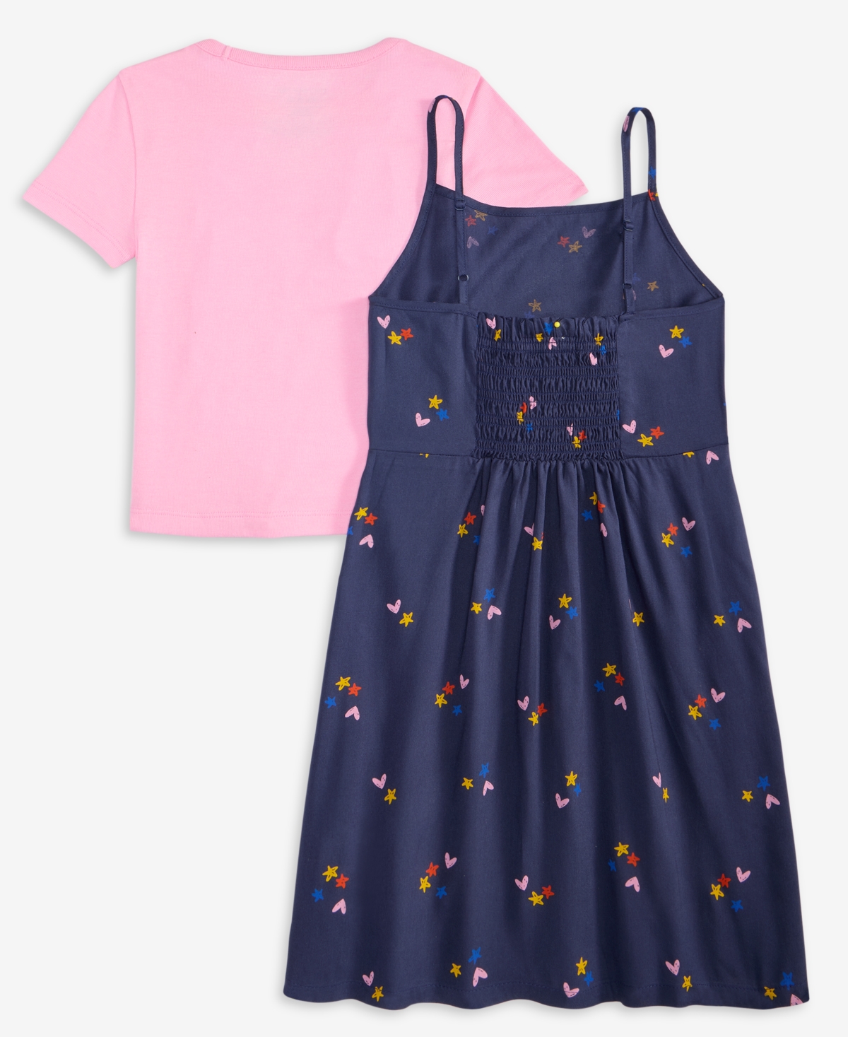 Epic Threads Girls 5-20 2-pc. Ditsy Star-print Dress & T-shirt Set, Macy's Exclusive In Multi