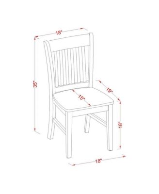 5-Piece Solid Wood Dining Set – Drop Leaf Table, Double X-Back Chairs, Linen Upholstered Seats