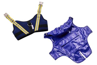 Tommy Bahama Pet Raincoat & Apparel Harness - Blue, 2XL
