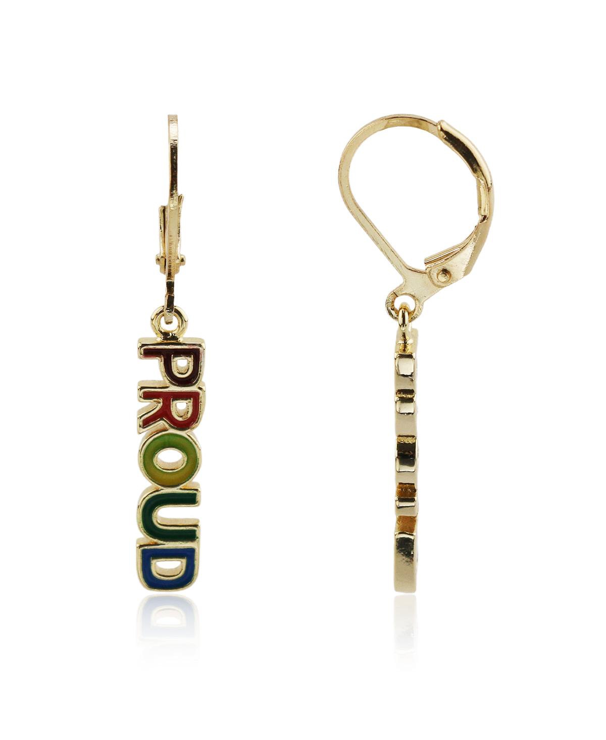 Proud Dangle Earrings - Rainbow