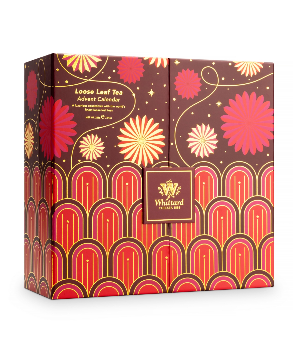 Whittard of Chelsea Loose Leaf Tea Advent Calendar including Tea Party Infuser, 113 Servings