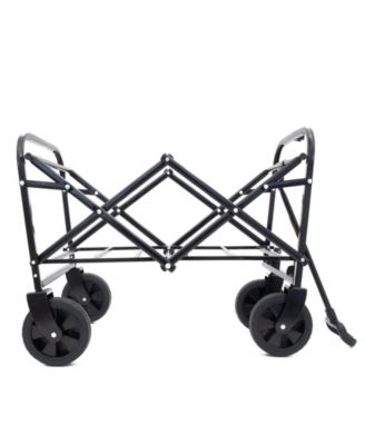 Outdoor Storage Cart Collapsible Foldable Wagon Cart Beach Heavy Duty Utility Cart