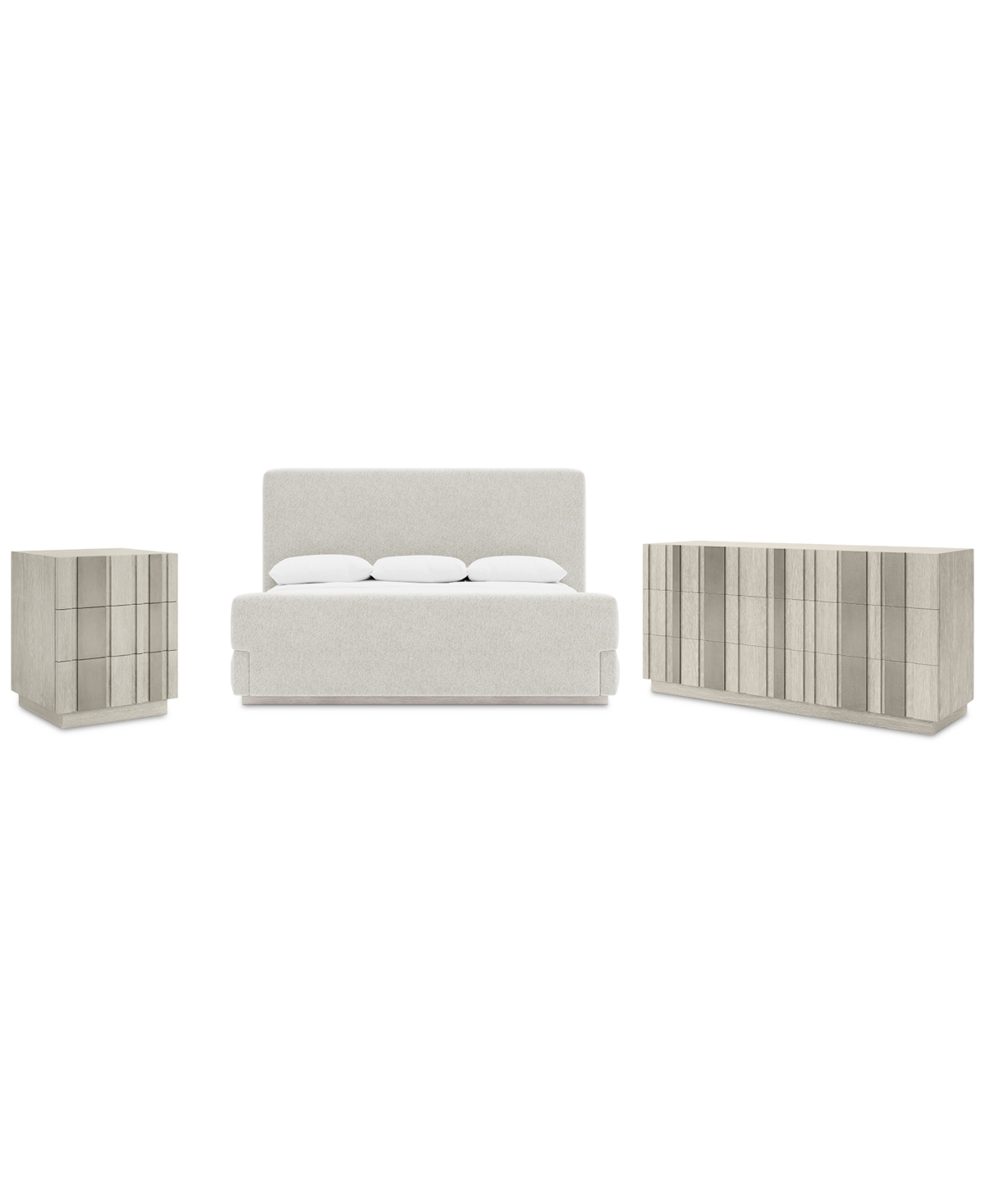 Bernhardt Tempo 3-pc. Set (california King Bed, Dresser & 24" Nightstand) In Multi