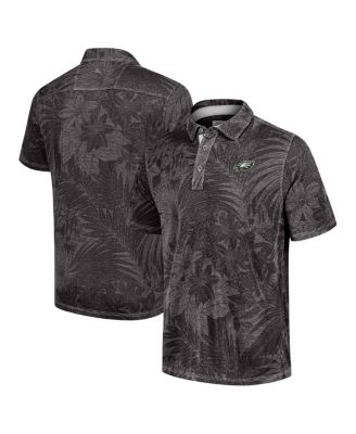 Tommy Bahama - Men's Black Philadelphia Eagles Sport Santiago Paradise Polo Shirt