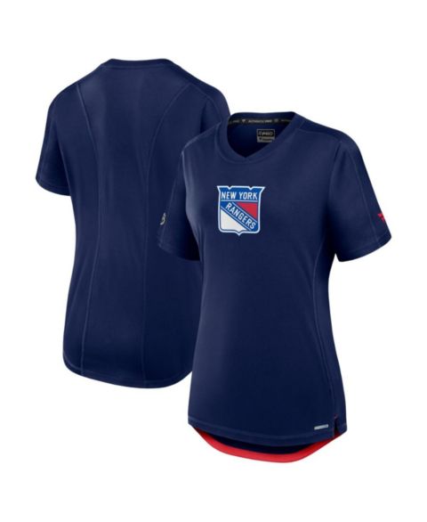 Женская футболка Fanatics Navy New York Rangers Authentic Pro Rink Tech