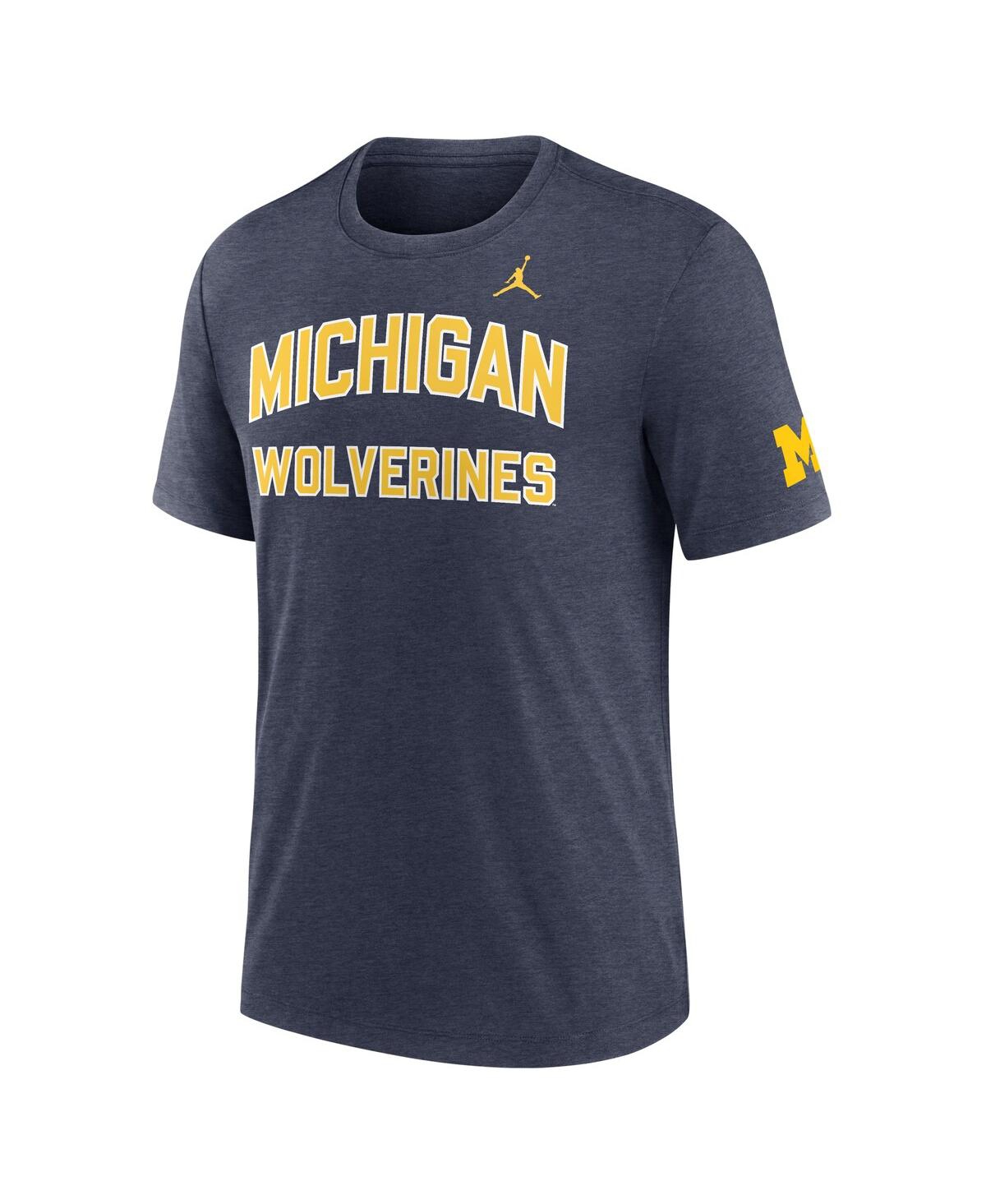 Jordan Michigan Campus Collegiate Block Nike Men's College T-shirt In Blue