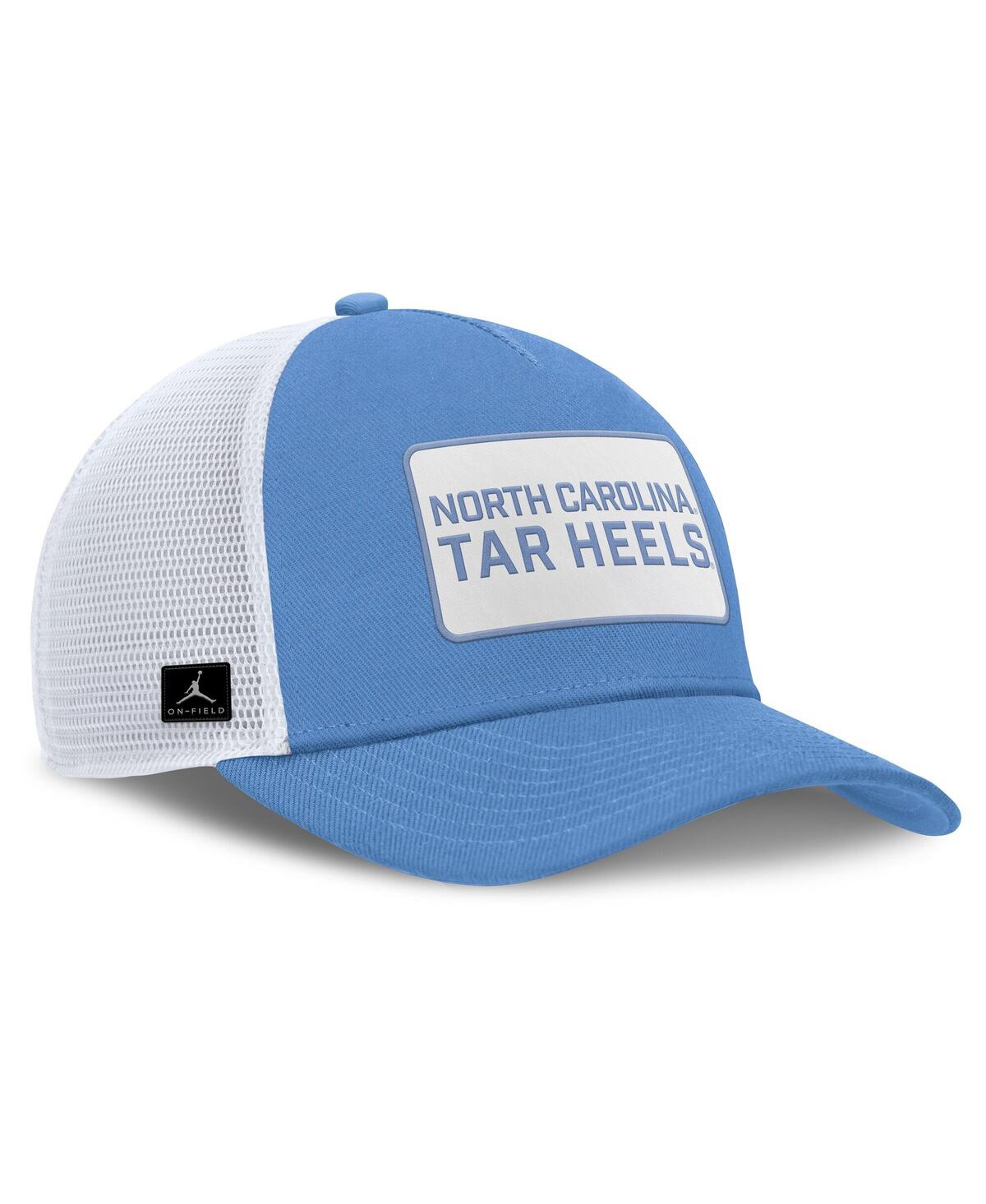 Jordan North Carolina On-field Rise Nike Men's  Brand College Trucker Adjustable Hat In Blue