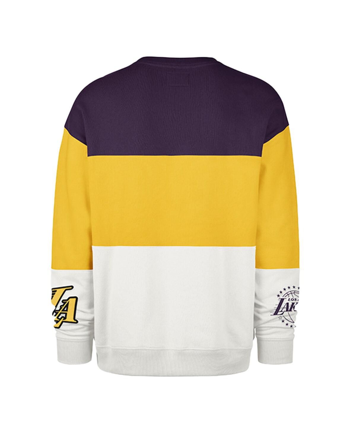 47 Brand Men's And Women's Gold Los Angeles Lakers 2024/25 City Edition On Five Maximalist Pullover Sweatshir In Gold